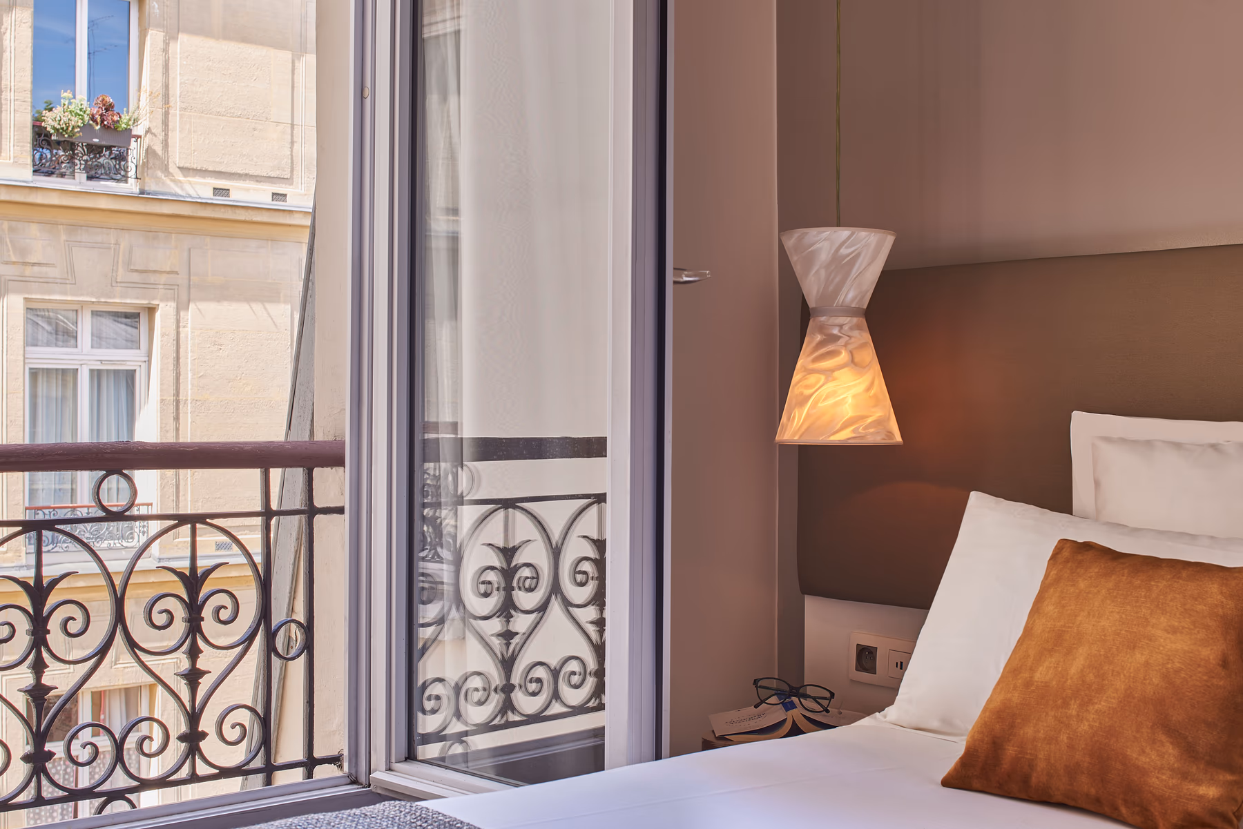 Guest-room balcony