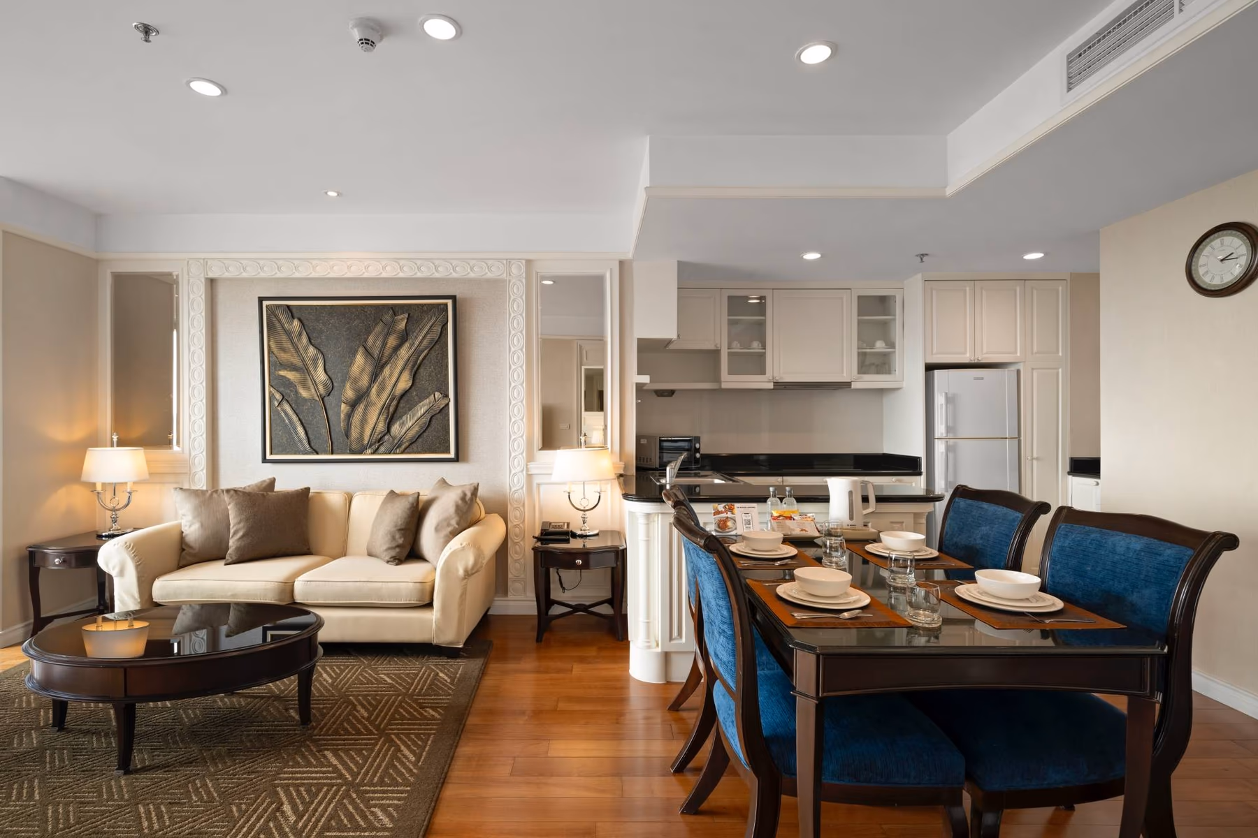 Executive Suite living and dining area