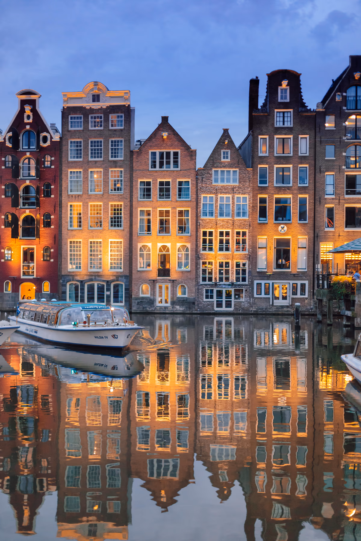 Amsterdam canal and canal houses
