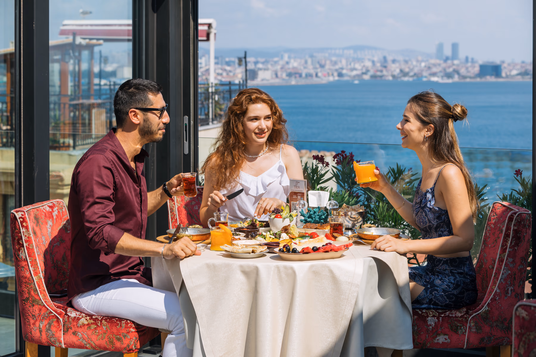 Rooftop dining experience