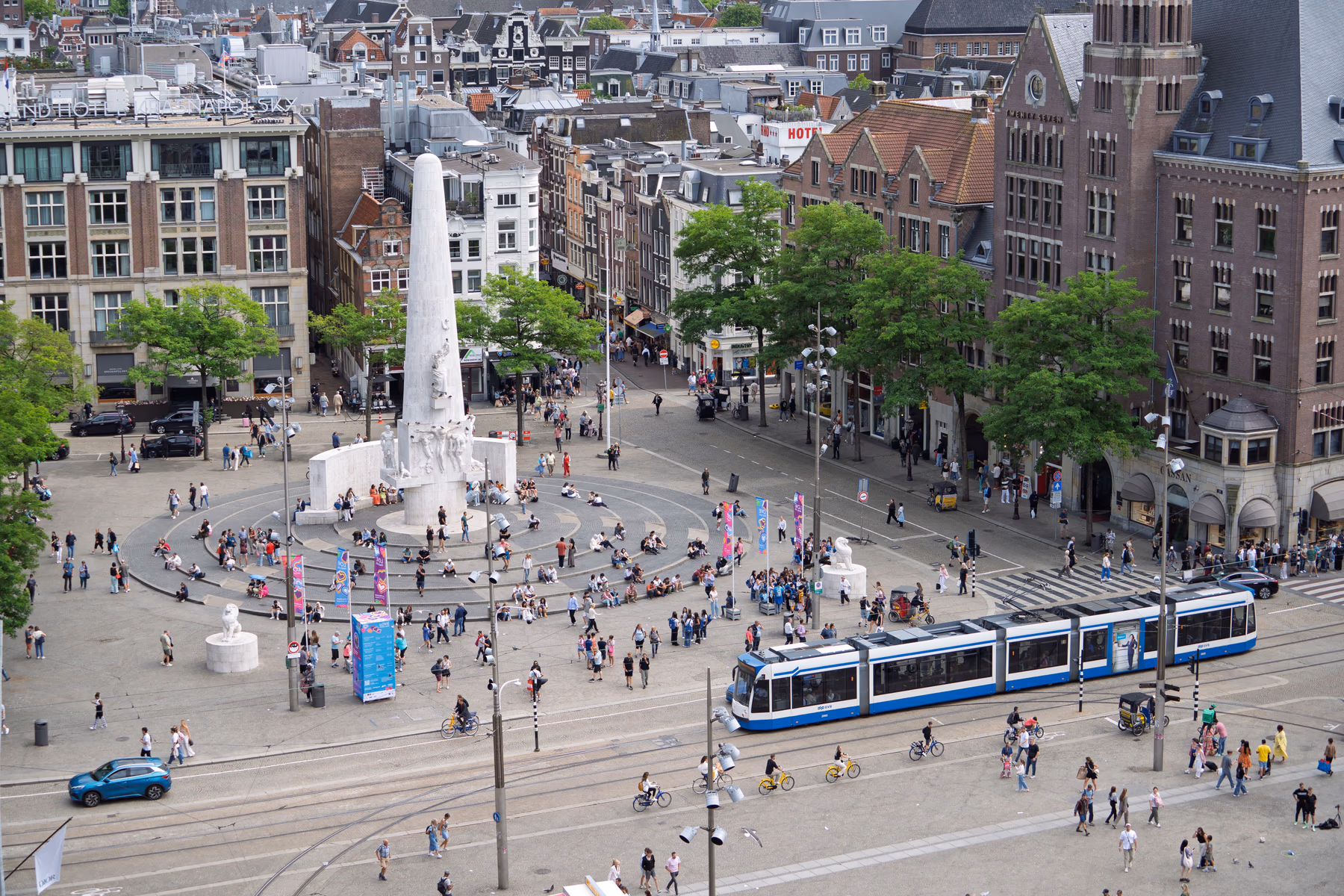 Dam Square in Amsterdam Centrum