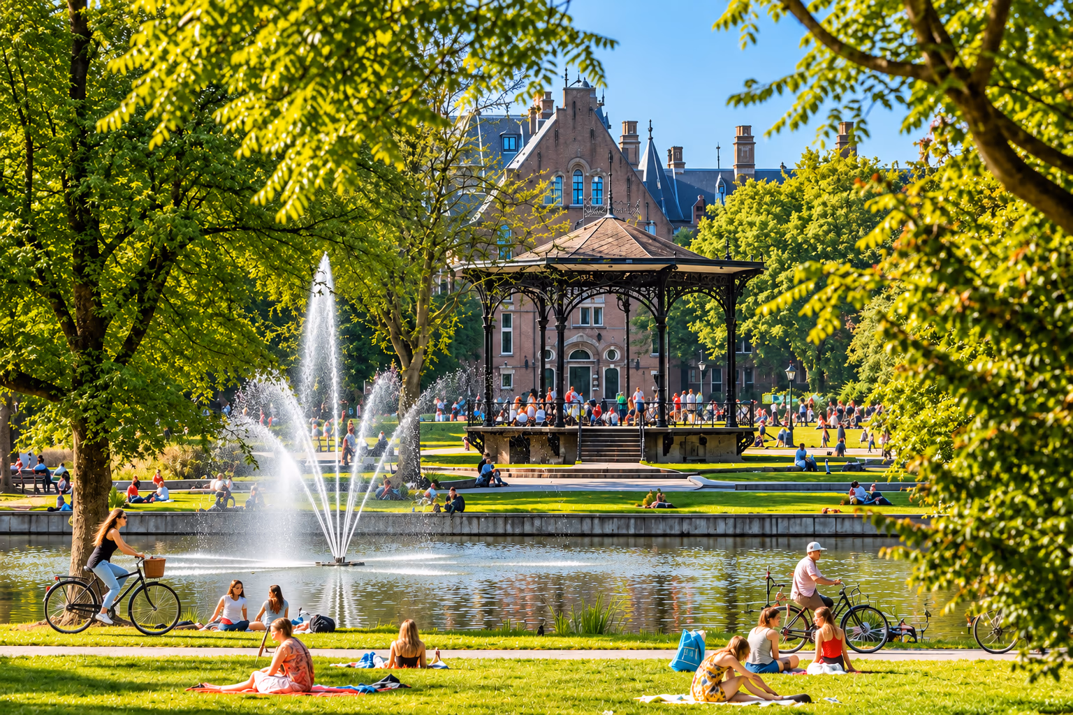 Oosterpark in Amsterdam Oost
